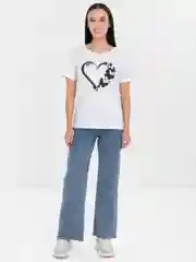 Белый женская футболка
