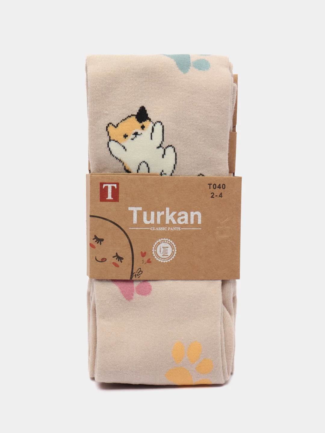 Бежевый детские колготки Turkan, хлопковые