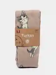 Бежевый меланж детские колготки Turkan, хлопковые