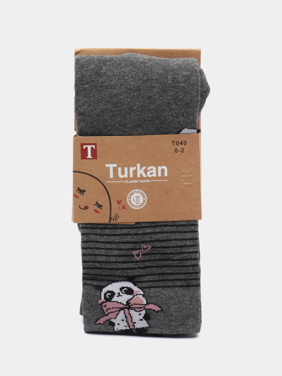 Серый детские колготки Turkan, хлопковые
