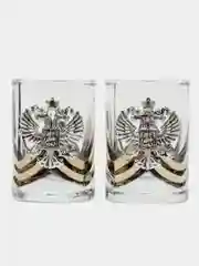 Серебряный стопка подарочная 2 шт, набор рюмок
