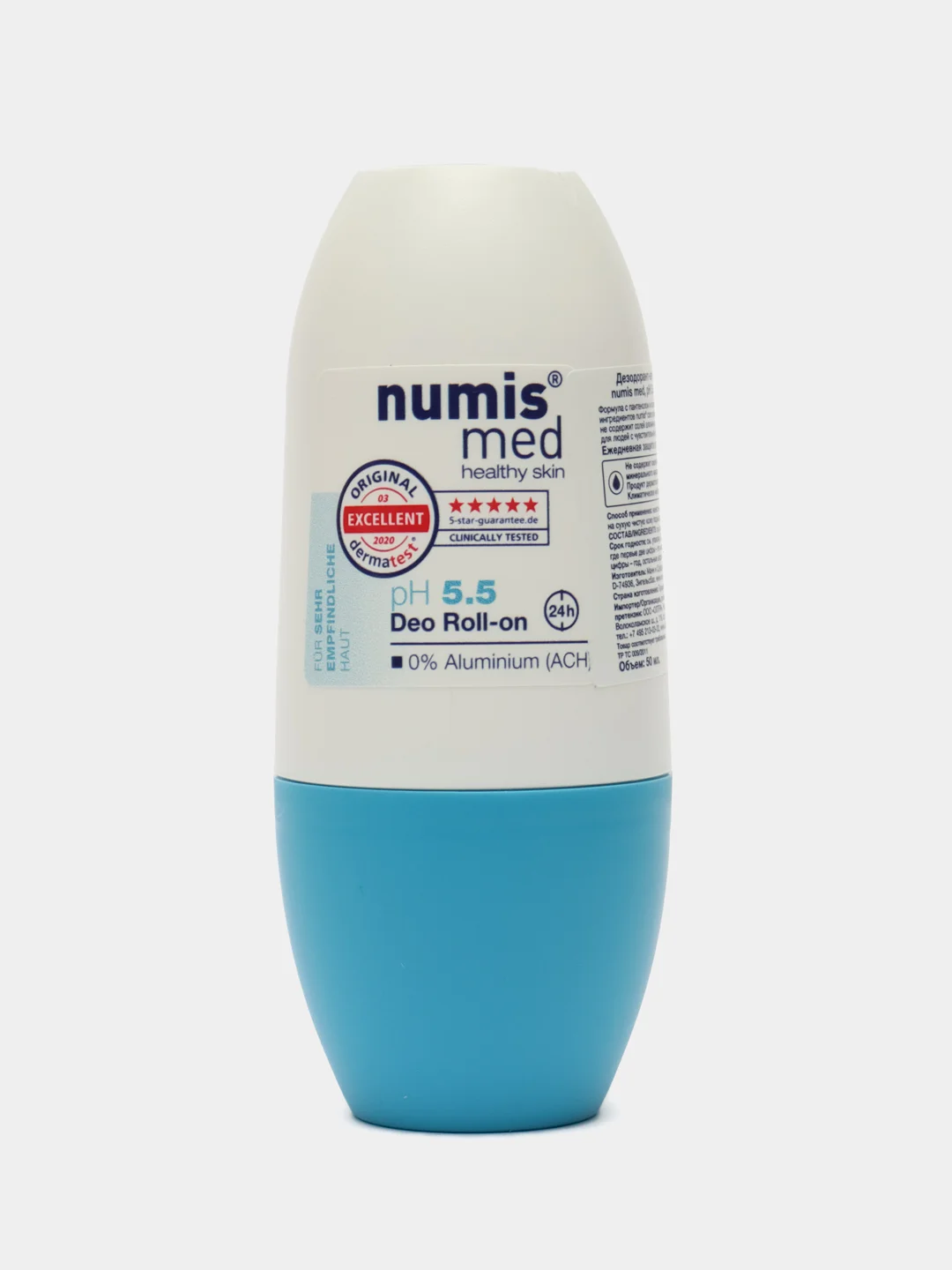 Дезодорант Numis med, pH 5,5 с пантенолом 0% Aluminium (ACH), 50мл