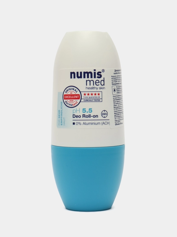 Дезодорант Numis med, pH 5,5 с пантенолом 0% Aluminium (ACH), 50мл