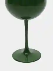 Зеленый бокал для вина стеклянный, цветной