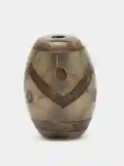 Бусина Дзи Волна Зеленый Агат