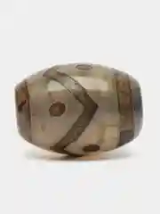 Бусина Дзи Волна Зеленый Агат