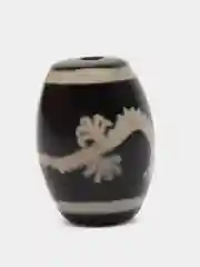 Зеленый бусина Дзи Дракон Агат