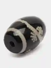 Зеленый бусина Дзи Дракон Агат