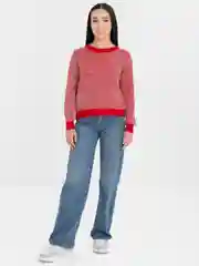 Зеленый свитер женский укороченный теплый