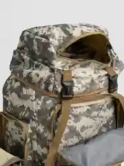 Бежевый рюкзак походный, тактический, мужской, на вахту, для охоты и рыбалки, 80 литров