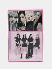 Алый k-pop Black pink карточки блэкпинк, карты Блэк Пинк кпоп, карты для коллекционирования
