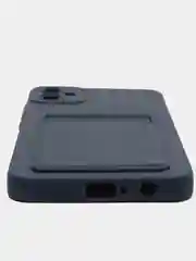 Морской силиконовый чехол Samsung Galaxy A05 (Самсунг Галакси А05) с карманом для карт, прозрачный