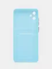 Ледяной силиконовый чехол Samsung Galaxy A05 (Самсунг Галакси А05) с карманом для карт, прозрачный