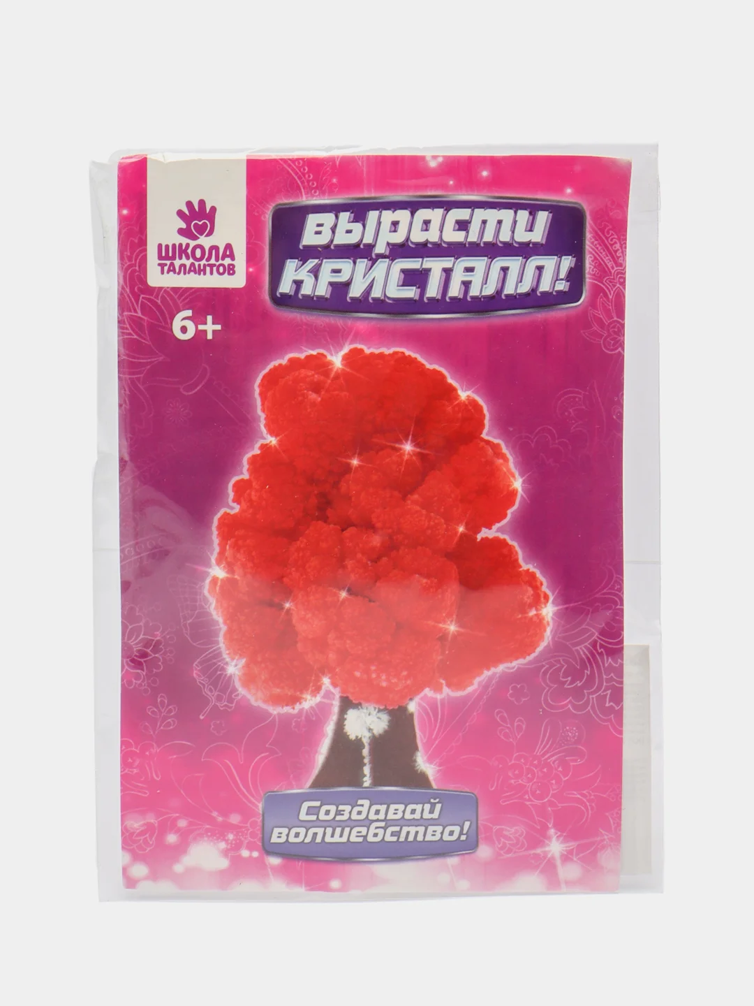 Красный набор для выращивания кристаллов "Волшебное дерево"