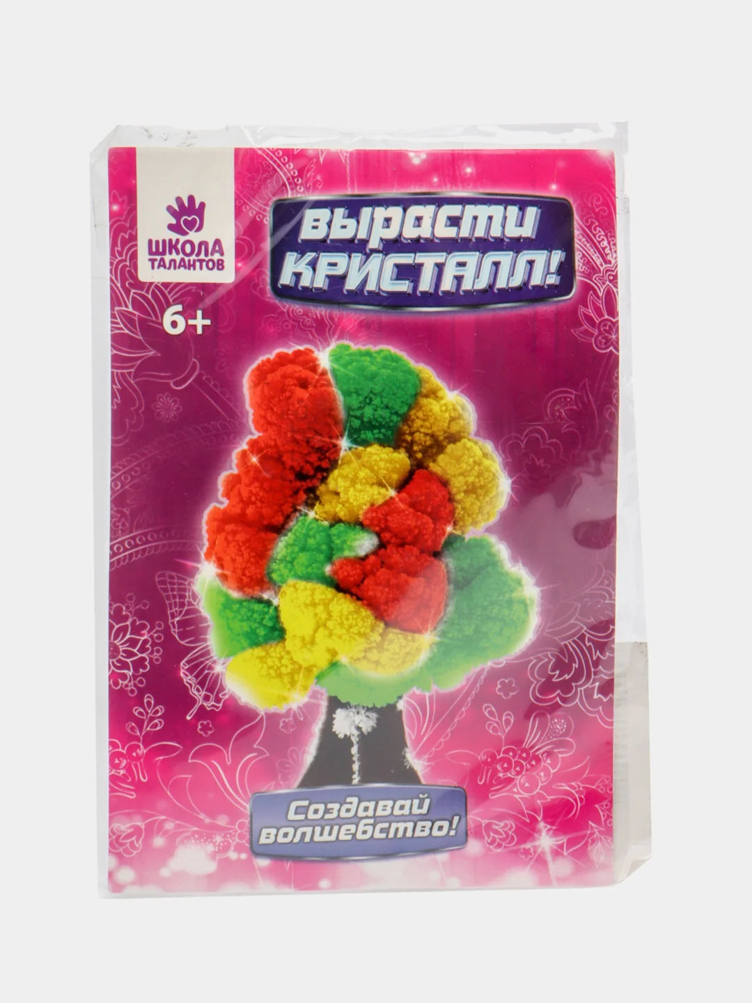 Красный набор для выращивания кристаллов "Волшебное дерево"