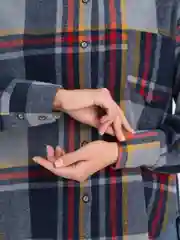 Синий меланж рубашка  женская