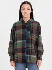 Зелёный хаки рубашка  женская