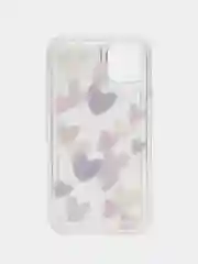 Бежевый меланж чехол на iPhone 7/8 Plus/X/XS/XR/11/12/13/14 Pro Max/15 Pro (Айфон Про Макс), прозрачный