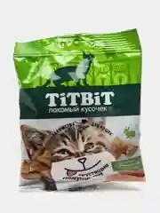 Хрустящие подушечки лакомство для кошек с паштетом, 30гр