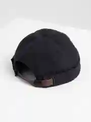 Черный мужская шапка бини, кепка без козырька, докер, бейсболка