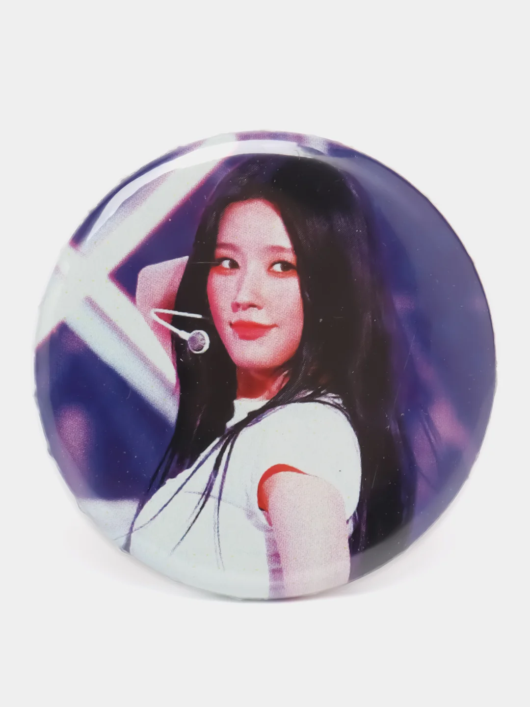 Голубой значок (G)I-dle Джи айдл, g-idle, значки, кпоп, kpop, k-pop, значок на портфель