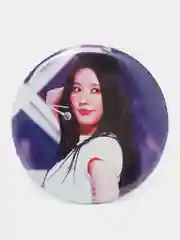 Голубой значок (G)I-dle Джи айдл, g-idle, значки, кпоп, kpop, k-pop, значок на портфель