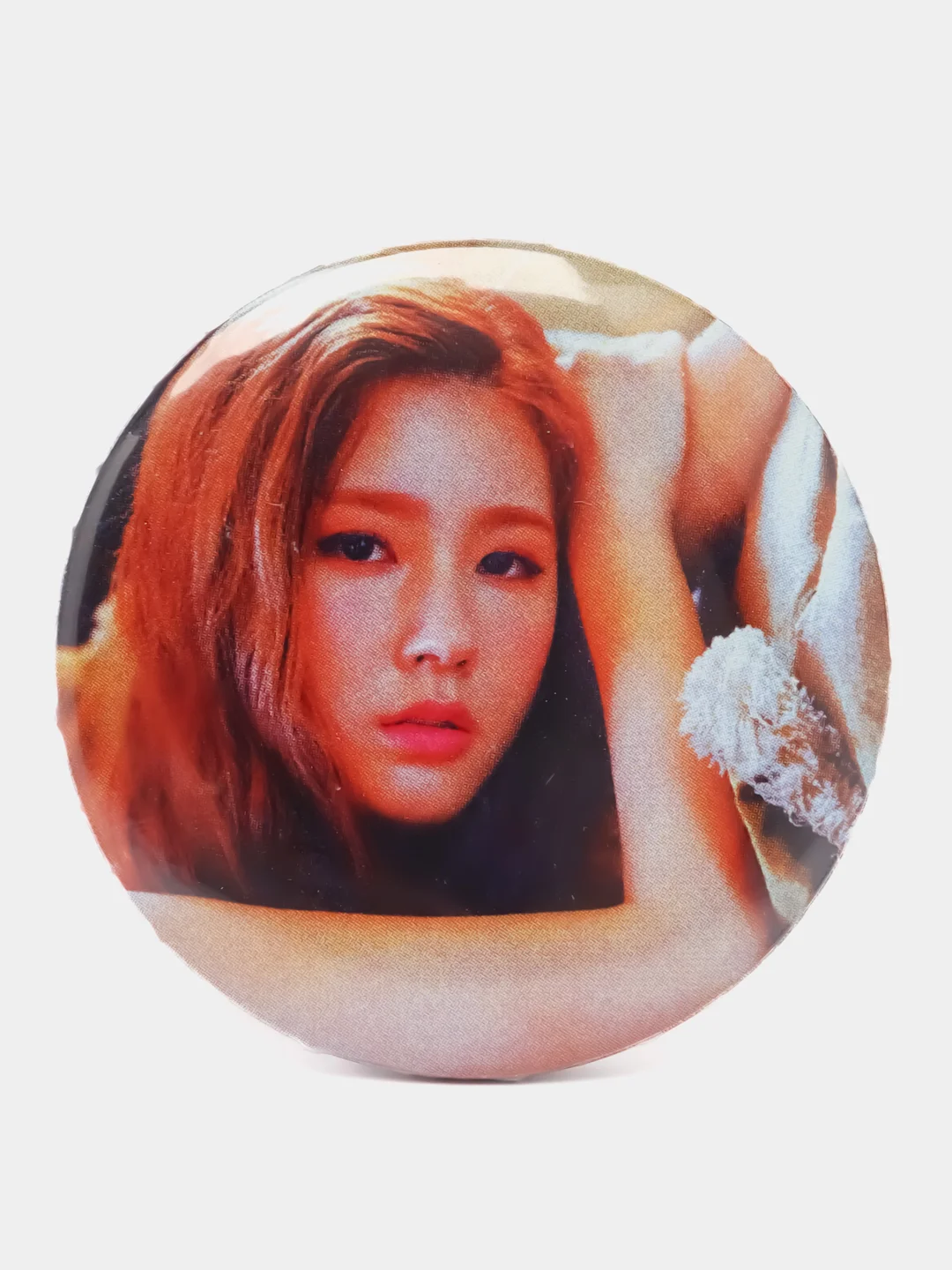 Оранжевый значок (G)I-dle Джи айдл, g-idle, значки, кпоп, kpop, k-pop, значок на портфель