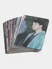 Синий карточки K-POP BTS, RM, Jin, Suga, J-Hope, Jimin, V, Jungkook