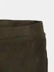 Бордовый лосины из замши