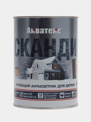 Акватекс Сканди, пропитка по дереву, цвет Лакрица, 0,75 л