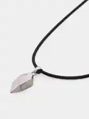 Серебряный парные цепочки на магните с подвеской в виде сердца