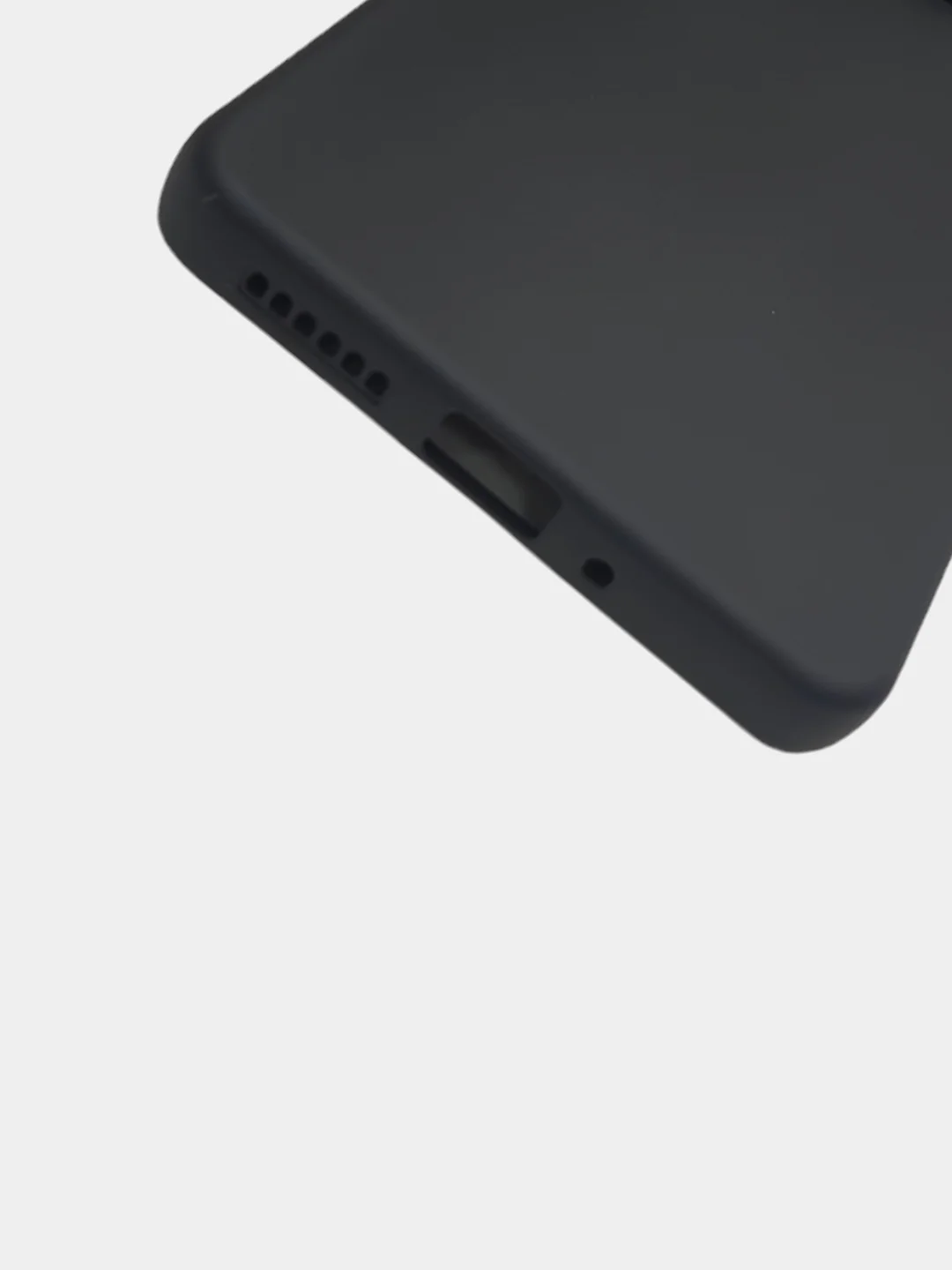 Черный чехол Xiaomi Redmi Note 13 5G / Poco X6 / Редми Нот 13 5Г / Поко Х6 черный, силиконовый
