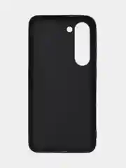 Угольный чехол силиконовый на Samsung Galaxy S23 (Самсунг Галакси С23), цвет черный