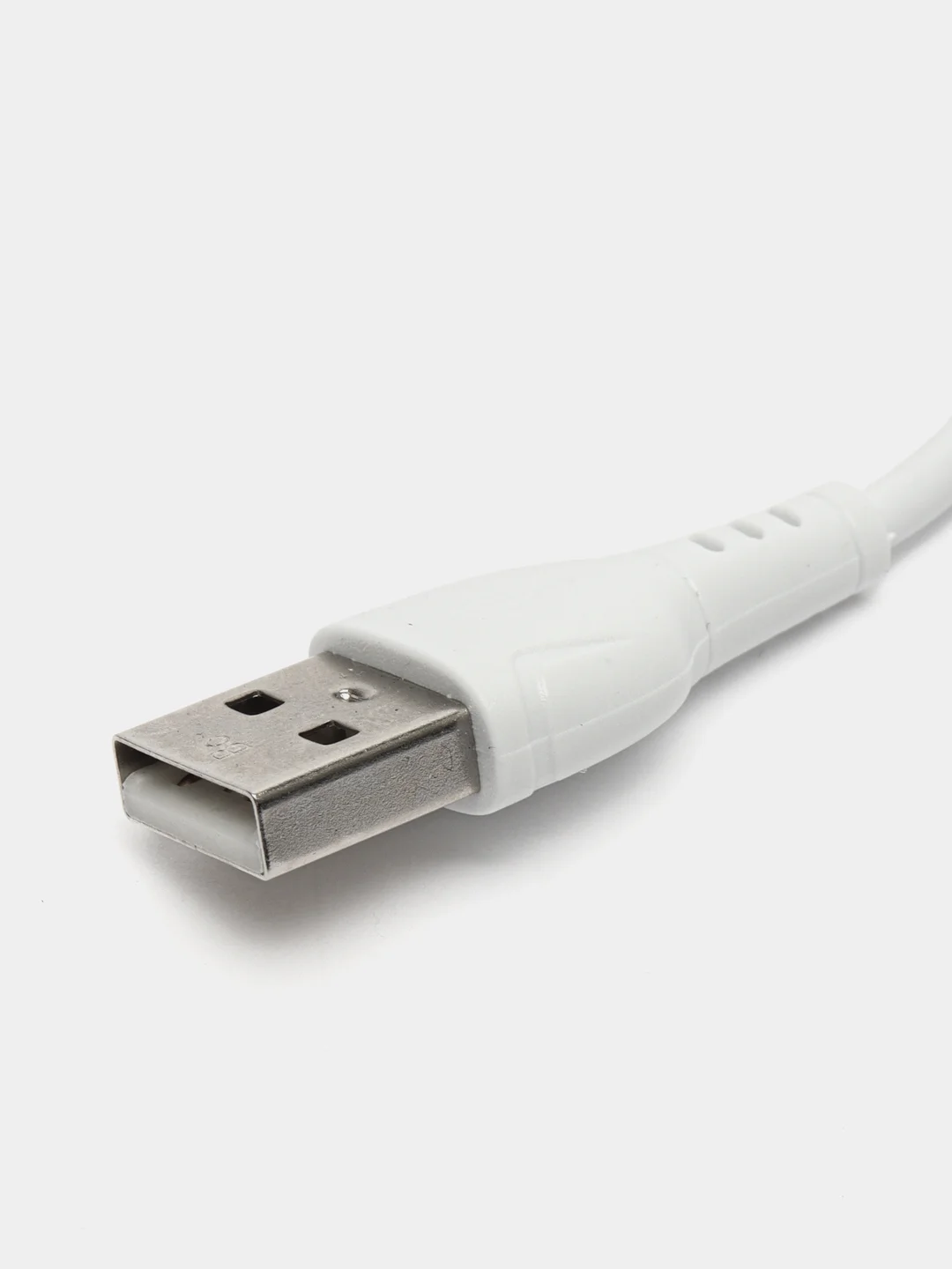 Белый зарядный кабель USB для iPhone, Honor, Redmi, Realmy, Samsung, зарядка, 1 метр