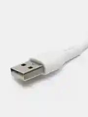 Белый зарядный кабель USB для iPhone, Honor, Redmi, Realmy, Samsung, зарядка, 1 метр