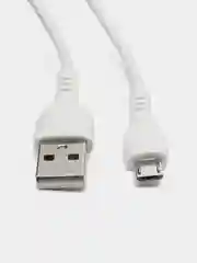 Белый зарядный кабель USB для iPhone, Honor, Redmi, Realmy, Samsung, зарядка, 1 метр