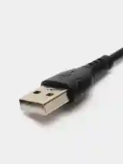 Черный зарядный кабель USB для iPhone, Honor, Redmi, Realmy, Samsung, зарядка, 1 метр