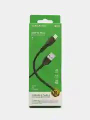 Черный зарядный кабель USB для iPhone, Honor, Redmi, Realmy, Samsung, зарядка, 1 метр