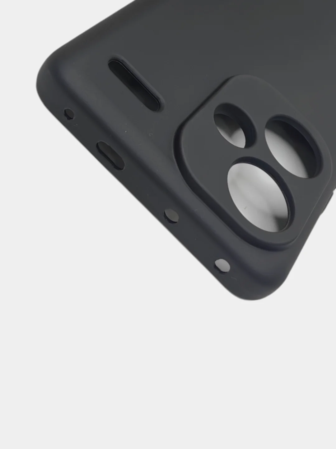 Черный чехол Xiaomi Redmi Note 13 Pro Plus + / Сяоми Редми Нот 13 Про Плюс, черный, силиконовый