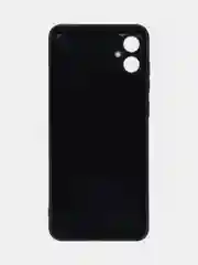 Черный чехол для Samsung Galaxy A05 / Самсунг Галакси А05, силиконовый, под карбон