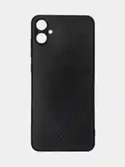 Черный чехол для Samsung Galaxy A05 / Самсунг Галакси А05, силиконовый, под карбон