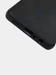 Черный чехол для Samsung Galaxy A05 / Самсунг Галакси А05, силиконовый, под карбон