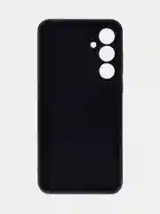 Черный чехол для Samsung Galaxy A25 / Самсунг Галакси А25, силиконовый, под карбон