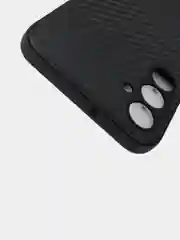 Черный чехол для Samsung Galaxy A25 / Самсунг Галакси А25, силиконовый, под карбон