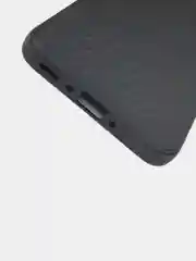 Черный чехол для Samsung Galaxy A35 / Самсунг Галакси А35, силиконовый, под карбон