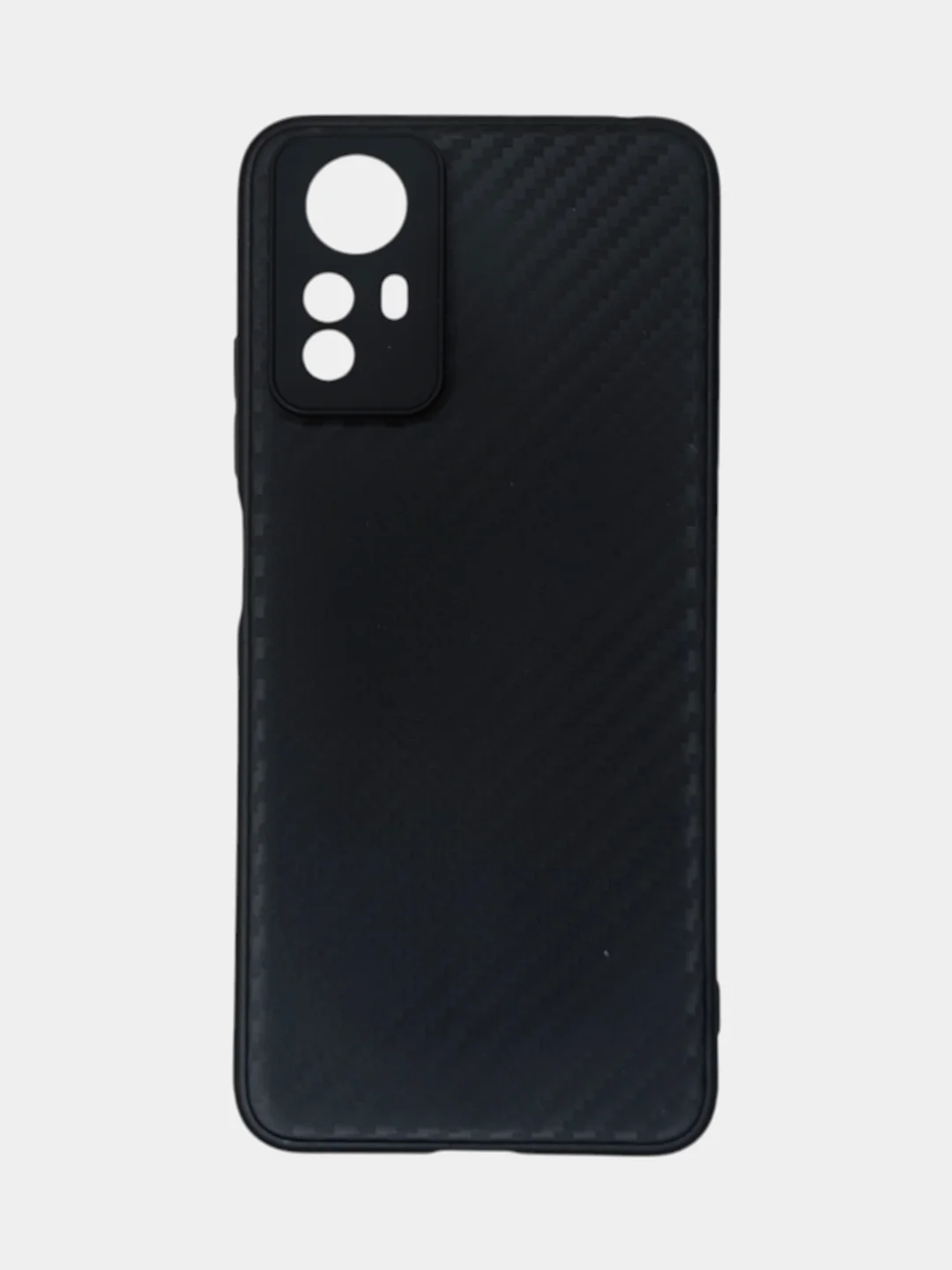 Чехол для Redmi Note 12S / Редми Нот 12С, силиконовый, под карбон