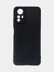 Чехол для Redmi Note 12S / Редми Нот 12С, силиконовый, под карбон