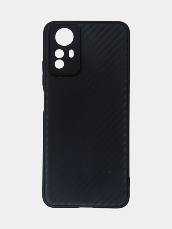 Чехол для Redmi Note 12S / Редми Нот 12С, силиконовый, под карбон