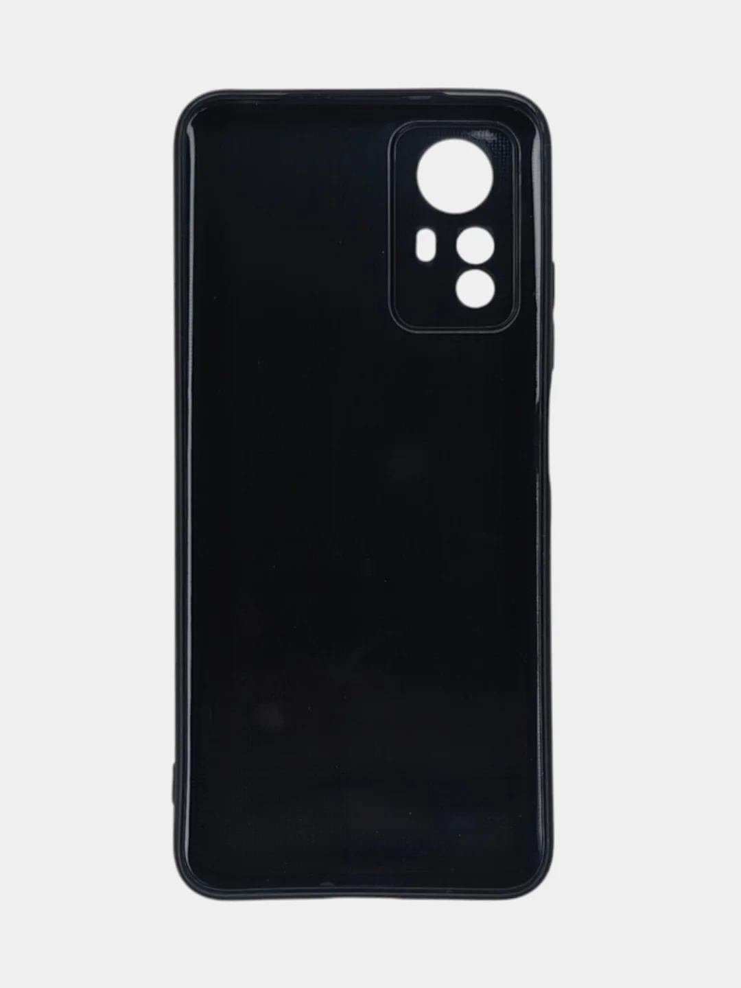 Черный чехол для Redmi Note 12S / Редми Нот 12С, силиконовый, под карбон