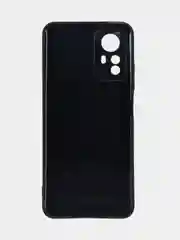 Черный чехол для Redmi Note 12S / Редми Нот 12С, силиконовый, под карбон